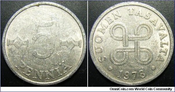 Finland 1978 5 pennia.