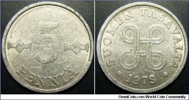Finland 1979 5 pennia.