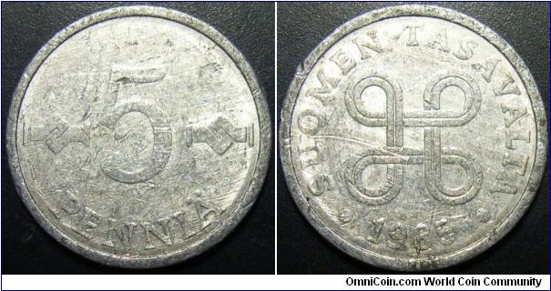 Finland 1985 5 pennia.