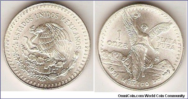 Libertad
1 onza de plata pura
0.999 silver