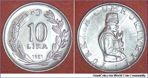 10 Lira Aluminium