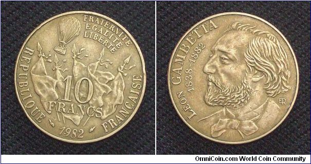 10 Francs Leon Gambetta