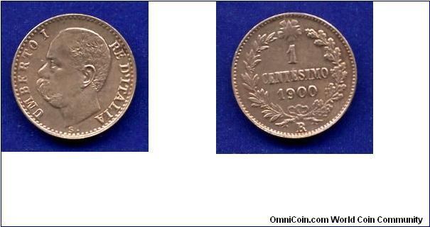 1 centesimi.
Umberto I (1878-1900).
(R) Roma mint.


Br.