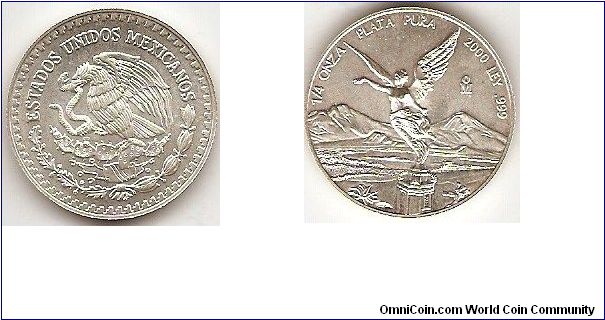 Libertad
1/4 ounce pure silver