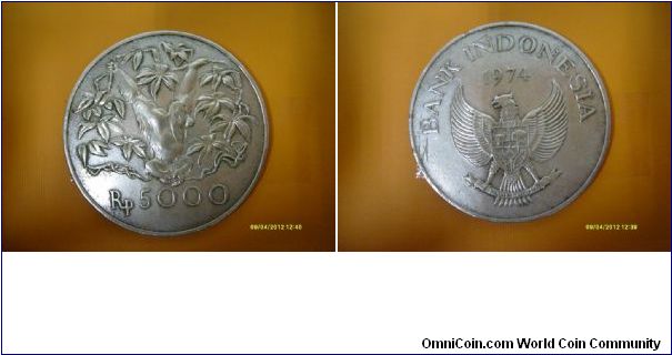 Orang Utan Limited mintage 5000 Rupiah