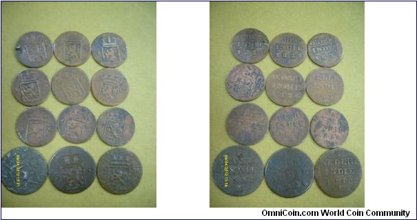 NEDER INDIE series coin ex Dutch colonial era at Indonesia