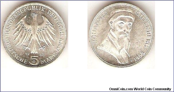 5 mark
Johannes Gutenberg
