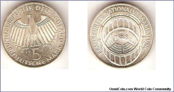 5 mark
Frankfurter Nationalsammlung