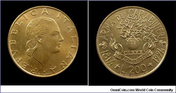 Italian Republic - 200 Lire - Bronzital