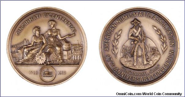 ANA annual convention medal, Cincinnati, Ohio