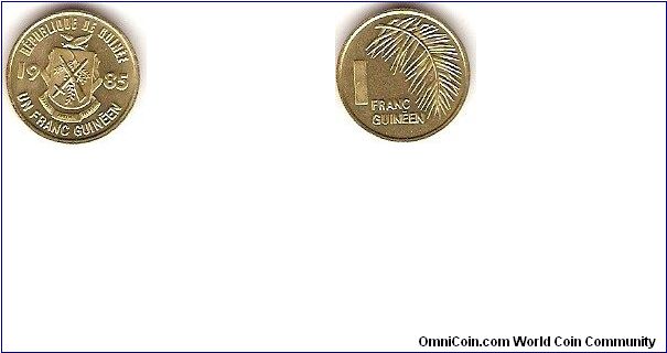 1 Guinean franc