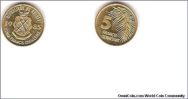 5 Guinean francs