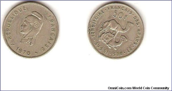 French Afars and Issas Territory
50 francs