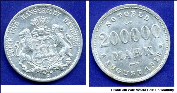 200000 Mark notgeld.
Hamburg.


Al.