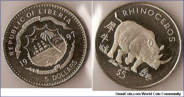 5 dollars
Rhinoceros