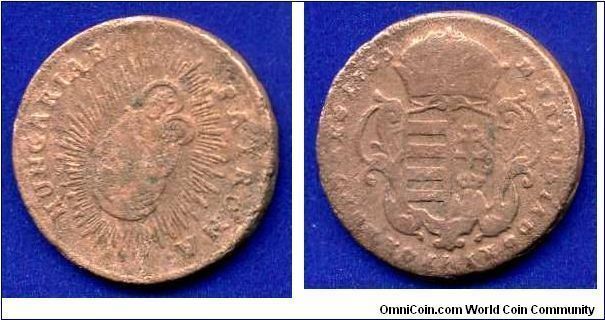 1 dinar.
Maria Theresia (1740-1780) the Queen of Hungary & Bohemia.


Cu.