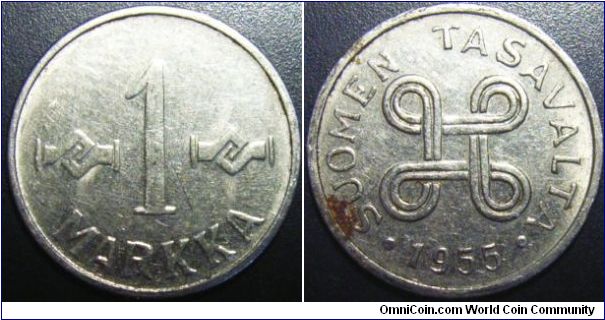 Finland 1955 1 markka.