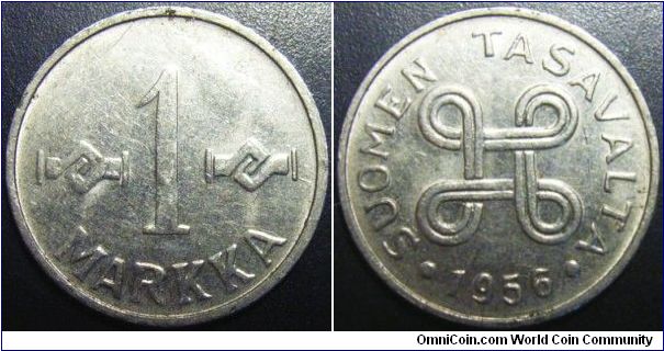 Finland 1956 1 markka.