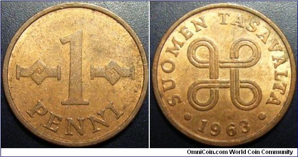 Finland 1963 1 penni.