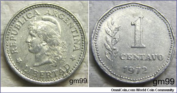 Argentina km64 1 Centavo (1970-1975)