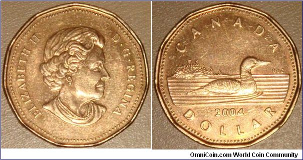 Canada, 1 dollar, 2004 (2003-2006) Regulation Coin Loonie