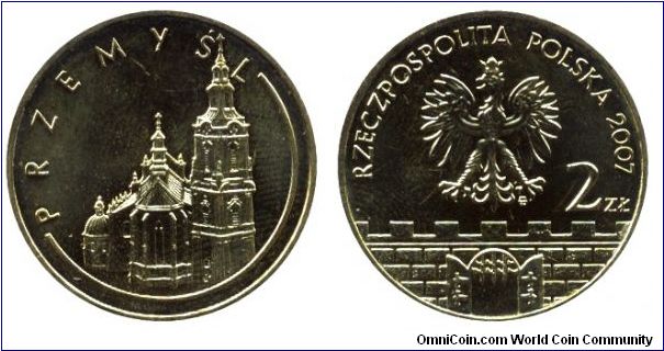 Poland, 2 zlote, 2007, City of Przemysl.                                                                                                                                                                                                                                                                                                                                                                                                                                                                            