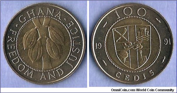 Denominacion: 100 Cedis.