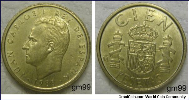 Spain km826 100 Pesetas (1982-1990)