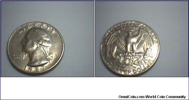US QUARTER DOLLAR 1987-D.