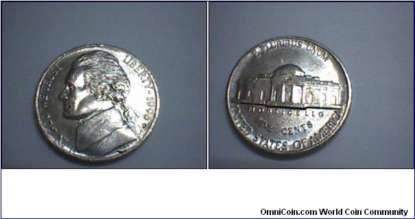 US 5 CENTS 1996-D.