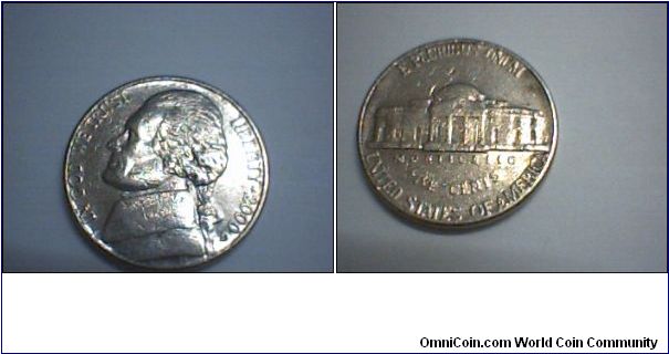 US 5 CENTS 2000-D.