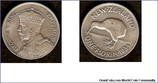 silver florin
George V