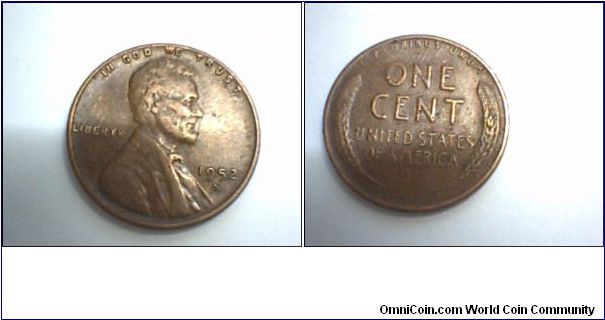 US 1 CENT 1952-S.