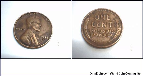 US 1 CENT 1953-D.