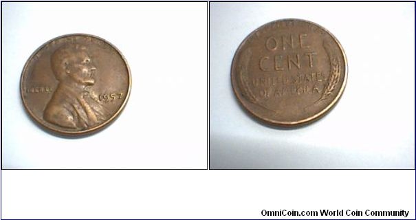 US 1 CENT 1957.