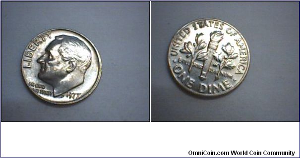 us 1 dime 1977.