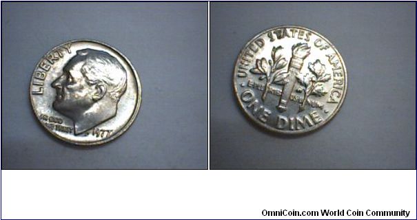 us 1 dime 1977.