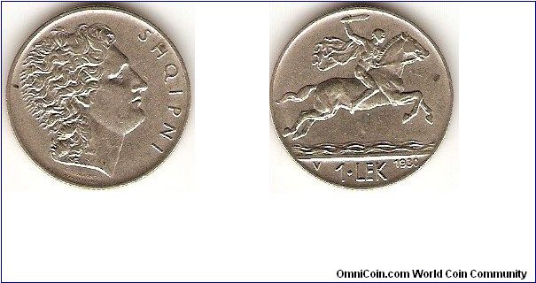 1 lek
horse-rider
nickel