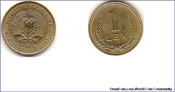 1 lek
aluminum-bronze
Socialistic Peoples Republic