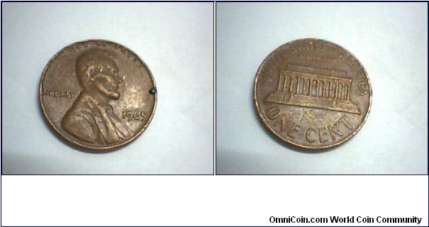 US 1 CENT 1965.

FOR SALE.