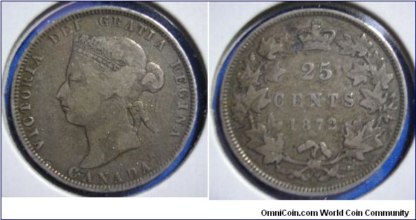 Canada 25 cents.  Victoria.