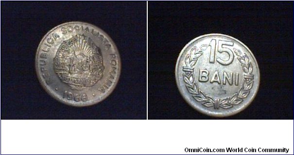 ROMANIA. 15 BANI 1968

FOR SALE.