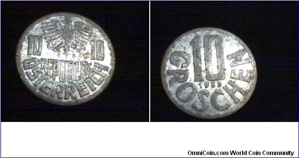 AUSTRIA. 10 GROSCHEN 1955,

FOR SALE.