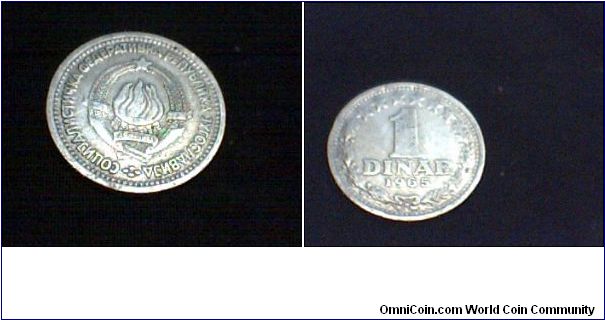 yugoslavia 1965 1 dinar.
for sale. nedal_a@yahoo.com