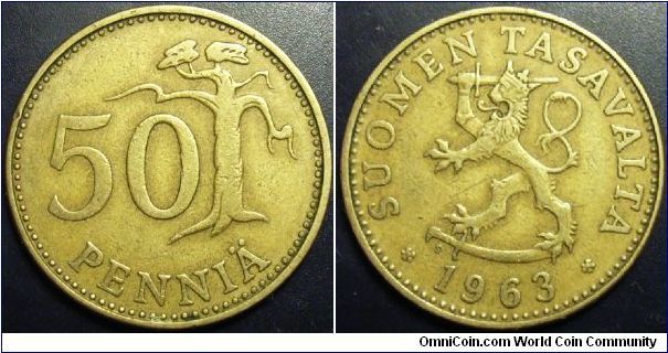 Finland 1963 50 pennia. Special thanks to Sir Sisu!