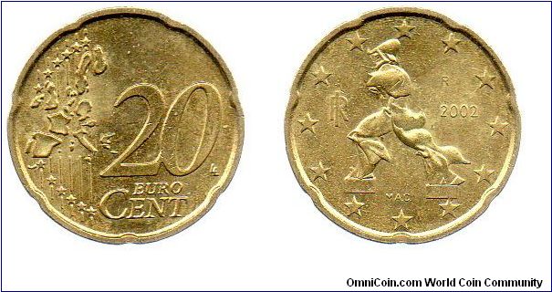 2002 20 Euro cents