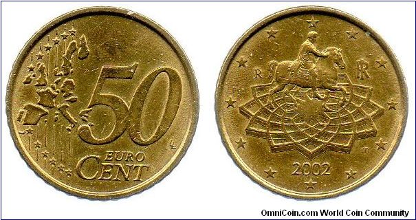 2002 50 Euro cents