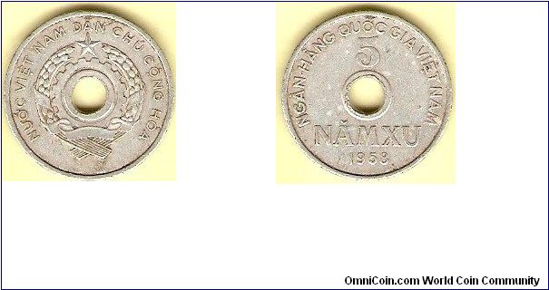 North Vietnam
5 xu
aluminum