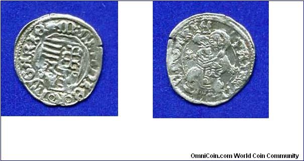 Hungarian Dinary. Period chasing 1458-1490.
King Matvei I Corwin (Matyash Hunyadi).


Ag.