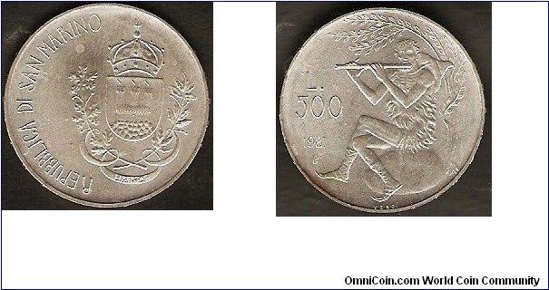 500 lire
panflute player
0.835 silver